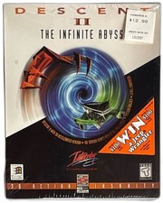 Descent II The Infinite Abyss Big Box PC Game 1996 Interplay Factory Sealed picture