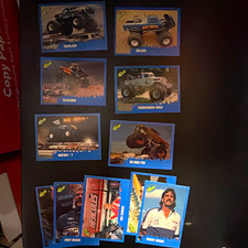 Topps Monster Jam 1998 Non-Sport Trading Card Lot 8 Bigfoot 7 Goliath picture