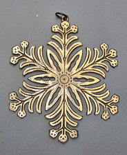 Vintage 1973 MMA Fritz Kredel Silver Snowflake Christmas Ornament picture