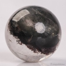 45g32mm Natural Garden/Phantom/Ghost/Lodolite Quartz Crystal Sphere Healing Ball picture