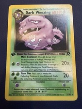 Dark Weezing 31/82 Team Rocket 1st Edition Rare Pokemon Card picture