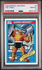 1990 Impel Marvel Universe #6 THE THING PSA 10 picture