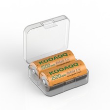 2x Rechargeable ICR 18350 3.7V Li-ion Batteries for RadioMaster Zorro controller picture