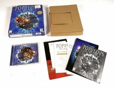 Populous The Beginning Big Box (PC CD-ROM 1998) CIB Complete Box Manual Inserts picture