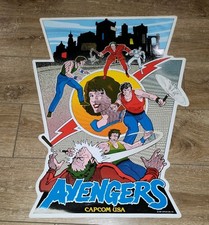 Original 1987 Avengers by CAPCOM USA Video Arcade Side Art picture
