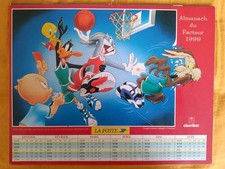1999 WARNER BROS BUGS BUNNY DAFFY LOONEY TUNES POSTMAN ALMANAC picture