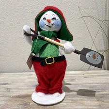 Annalee 9in Very Merry Snowman with Shovel Item #560120 - 2020 picture