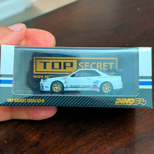 INNO Models Nissan Skyline GT-R R34 Top Secret White Diecast 1:64 picture