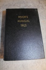 POOR'S MANUAL OF RAILROADS BOOK 1902 picture