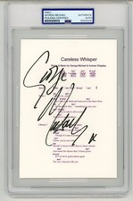 George Michael ~ Signed Autographed