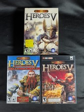 Lot Of 3 Heroes of Might & Magic V Hammers of Fate  Tribes Of The East PC CD-ROM picture