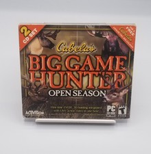 Vintage Cabela's Big Game Hunter Open Season 2 CD Set - PC Game - New & Sealed picture