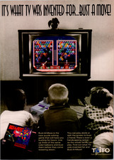 Taito Bust-A-Move Super Nintendo SNES Video Game Ad 1995 Vintage Magazine Print picture