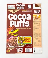 Vintage 1983 General Mills Cocoa Puffs Cereal Box Sonny Cuckoo Mobile Cut-out picture