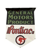 Porcelain Enamel Single Sided General Motors Product Pontiac Sign picture
