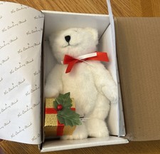 Holly the Diamond Bearing Christmas White Collectible Teddy Bear by DANBURY MINT picture