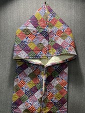 VTG 1970s Heritage Quilts Snug Sack Body Sleeping Bag Patchwork 30” X 70 Windsor picture