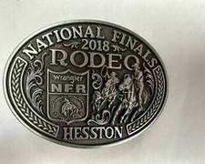 NEW 2018 Hesston National Finals Rodeo Youth Belt Buckle picture