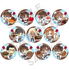 Set of 11 Detective Conan Trading Button Chara Peco Chocolatier Japan W096 picture