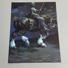 Frank Frazetta Castle of Sin Knight Horse Arthur Rex 1978 Magazine Illustration picture