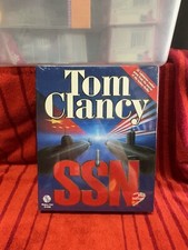 Tom Clancy's SSN Computer Game PC CD-ROM Simon & Schuster 1996 Big Box SEALED picture