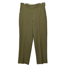 VTG 1976 US Military M-1951 Wool Field Trousers Med 35×31 OD Green Cold Weather picture