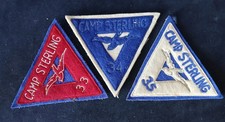 Vintage Boy Scout Patches 1933-35 Camp Ross Sterling YMCA Peace Chief & LSS picture