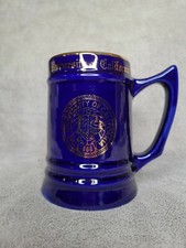 University of California Vintage Cobalt Blue Tankard/Mug Gold Trim WC Bunting Co picture
