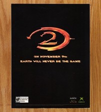 Halo 2 November 9th Earth Never Same Xbox Live -Video Game Print Ads Poster 2004 picture