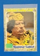 Muammar Gaddafi Terrorist Trading Card 2012 Rare Political Collectible Libya picture