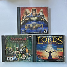 Age of Wonders II + Medieval Conquest + Lords of Magic PC Strategy Lot picture