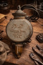 Antique 1920s G.G. Automobile Fuel Vacuum Tank Glass Bowl Early Chevrolet  picture