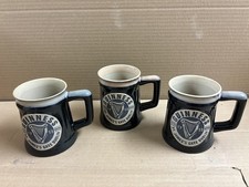Guinness NWOT St. James Gate Dublin 1759 Harp Logo Mug/Pub Tankard. Set of Three picture