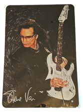 Steve Vai Playing Guitar on Metal Tin Sign 12x8