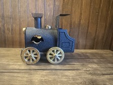 Vintage 1950s Metal D51 Locomotive Train Cigarette Dispenser Ashtray Combo Japan picture