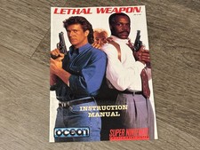 Lethal Weapon Instruction Manual Booklet Super Nintendo Snes Authentic picture