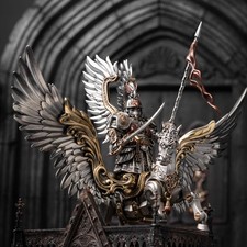 Jan Wolski Winged Hussar Figurine Magnetic Metal Polish Knight Collectible picture