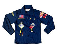 Vintage Cub Boy Scouts Blue Uniform Shirt Pants Patches Occoneechee Tarheels NC picture