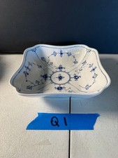 ROYAL COPENHAGEN Blue Fluted Plain Square Vegetable Bowl 09