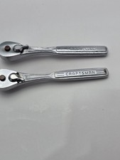 TWO VINTAGE QUARTER INCH DRIVE CRAFTSMAN RATCHETS picture