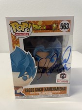 Funko Pop DBS Chalice SSGSS Goku Kamehameha #563 Signed by Sean Schemmel picture