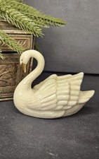 Vintage Lenox Swan Place Card Holder Cake Topper Porcelain 24K Gold picture