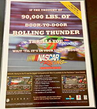 NASCAR Racing by Sierra - Vintage Gaming Print Ad / Sim Racing Wall Art - MINT picture