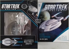 Eaglemoss Star Trek Online USS Enterprise-F 1701-F Refit Odyssey Class With Book picture