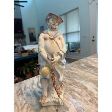 Meissen Pristine Antique Porcelain Figurine The Philosopher Hand Painted Art picture