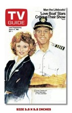 THE LOVE BOAT FRIDGE MAGNET 1982 TV GUIDE COVER 3.5 X 5.5 
