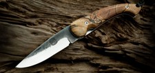 Citadel Handmade Knife Trident Folder Spalted Scales 8