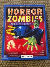 HORROR ZOMBIES FROM THE CRYPT AMIGA GAME W/ BOX + PAPERS COMPUTER SEE PICS picture
