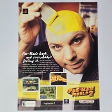 Pac Man World 2 PlayStation 2 PS2 GameCube Authentic Magazine Ad picture