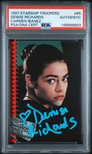 Denise Richards 1997 Starship Troopers #65 Carmen Ibanez Rookie Autograph PSA picture